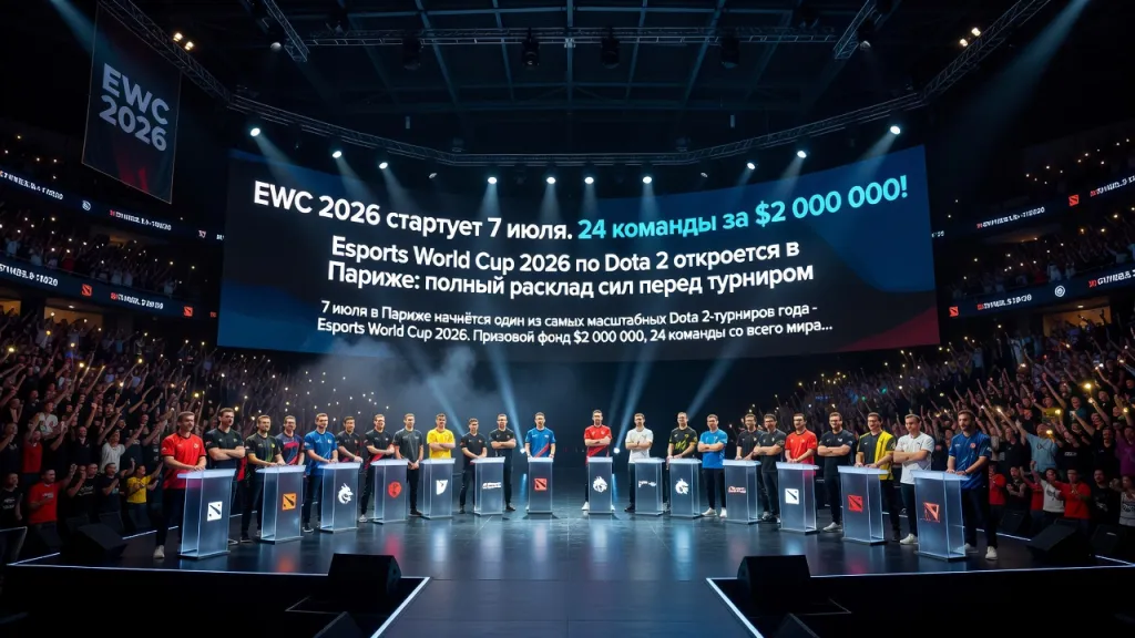 EWC 2026 стартует 7 июля. 24 команды за $2 000 000!