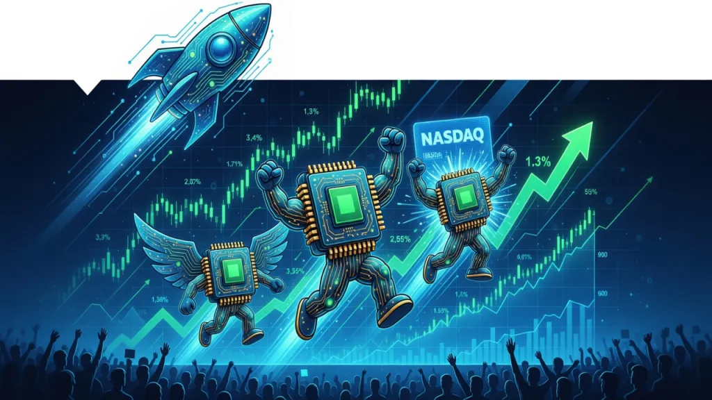 Чипмейкеры взлетели. Nasdaq прибавил 1,3%
