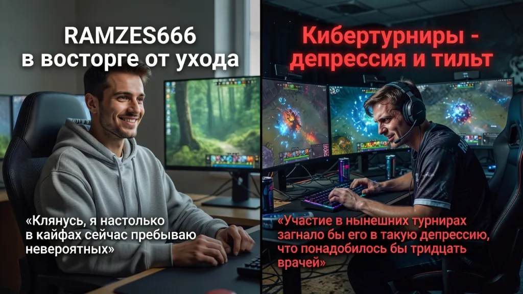 RAMZES666 в восторге от ухода. Кибертурниры - депрессия и тильт