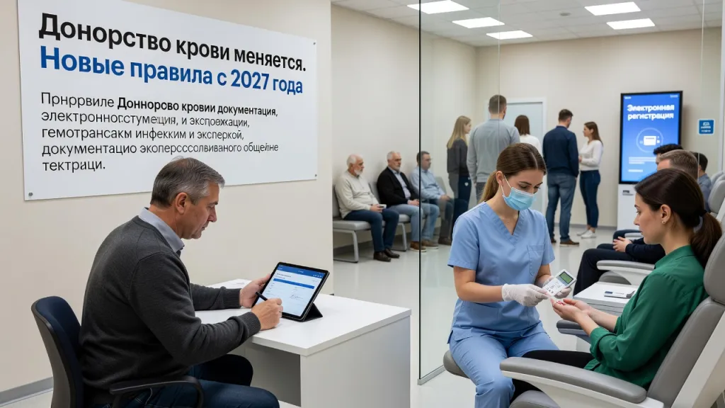 Донорство крови меняется. Новые правила с 2027 года