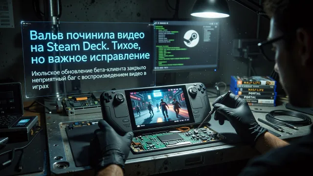 Valve починила видео на Steam Deck. Тихое, но важное исправление